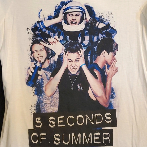 Girls 5 Seconds of Sunmer tshirt size S white - Picture 2 of 3